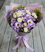 Букет цветов из:  Хризантемы и Розы в Екатеринбурге